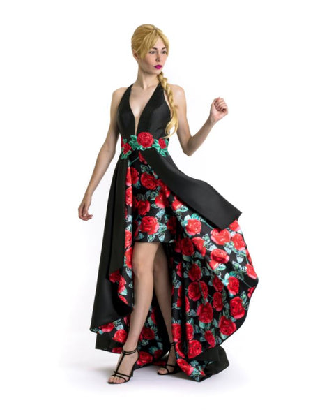 Lore - Halter floral gown.
