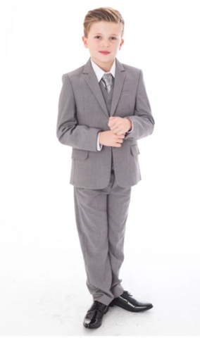 Page Boys - Grey Short Coat, Age 8-12
