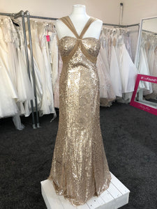 Lore - Copper glitter gown