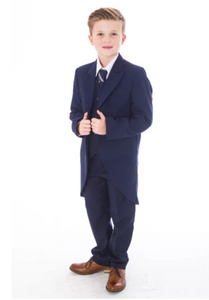 Page Boys - Navy Tailcoat, Age 8-12